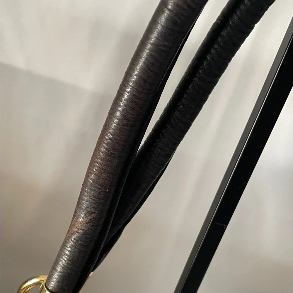Cynthia‎ Rowley Metallic Gold Tote with Black Handles